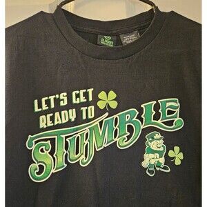T-Shirt Mens Medium St. Paddy's Day Green Lucky St. Patrick's Day Leprechaun